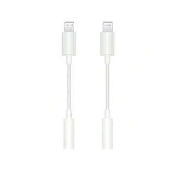 1/2 Pack Adaptateur de prise casque Lightning To 3,5 mm, câble audio auxiliaire convertisseur pour écouteurs écouteurs compatible avec IPhone 14 13 12 12 Pro11 XR XS X 8 7 IPad IPod - 33406348