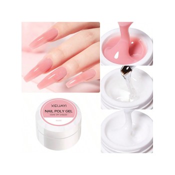 1 Pièce Gel De Construction Dur Transparent Pour Les Ongles, Gel D'extension Pour Les Ongles, Gel De Sculpture Pour Les Ongles Non Collant, Gel D'exte nforcement Des Ongles Et D'art Des Ongles - 23048477