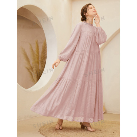 SHEIN Mulvari Robe manches bouffantes à volants - 7225527