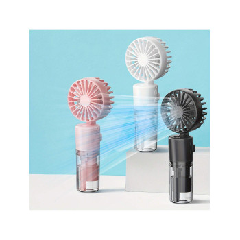 1 Pièce, Mini Ventilateur Portable Pliable Avec Humidificateur À Vaporisateur, Ventilateur Portatif À Main Avec Brume D'eau, Confort De Refroidissemen  Et La Plage - 31687242