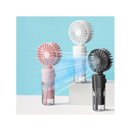 1 Pièce, Mini Ventilateur Portable Pliable Avec Humidificateur À Vaporisateur, Ventilateur Portatif À Main Avec Brume D'eau, Confort De Refroidissemen  Et La Plage - 31687242