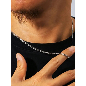 Collier NK en acier inoxydable pour hommes et femmes, collier de style européen et américain Hiphop - 35967485