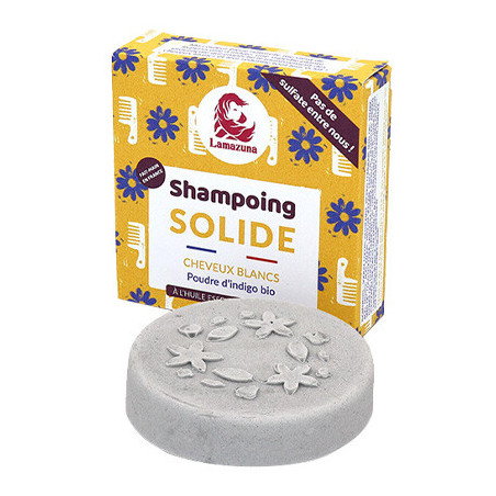 Shampoing solide - Poudre d indigo bio - Cheveux blancs - 55 g - 03 - 26762857