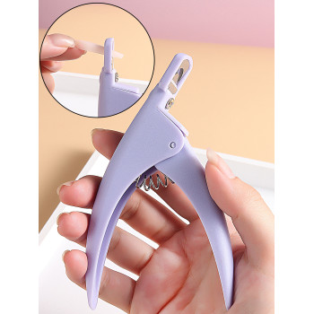 1 pièce Violet Faux Ongles Conseils Cutter Professionnel Coupe-ongles Bord Droit Acrylique Coupe-ongles Manucure Faux Ongles Guillotine Coupe Ongles Manucure Outil Pour Salon Maison Nail Art - 19279348