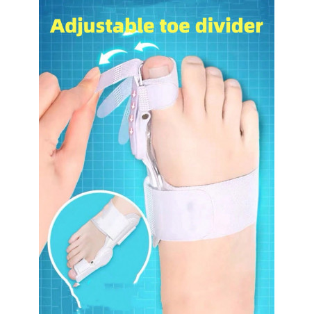 Un protège-pied réglable pour orteils chevauchants, cors aux pieds, oignons et éperons osseux, unisexe - 36053901