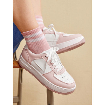 CUCCOO EASI Chaussures décontractées à semelle épaisse et plateforme imperméable pour femmes, tendance au printemps et à l'automne, chaussures de sport casual avec lacets à l'avant, fournitures scolaires pour la rentrée - 37432366