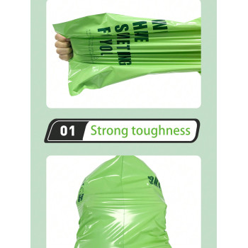 Sac express avocat épais et vert de 25/35CM, lot de 10 sacs étanches d"emballage de vêtements de 28/40CM. Imprimé anglais recto-verso en vert d"avocat avec une touche de féminité. - 31319884