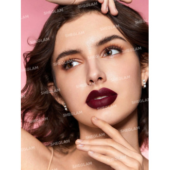 SHEGLAM Rouge À Lèvres Velours Starlight - Wine & Dine 10 Couleurs Rouge À Lèvres Mat Durable Et Chatoyant Nourrissant Et Soyeux - 1462575