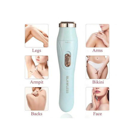 Rasoir électrique rechargeable 3-en-1 pour femmes - Tondeuse à cheveux indolore pour le visage, le nez, les sourcils, la barbe, la moustache, les bras bles portables Coffret d'entretien cadeau de vacances - 39132287