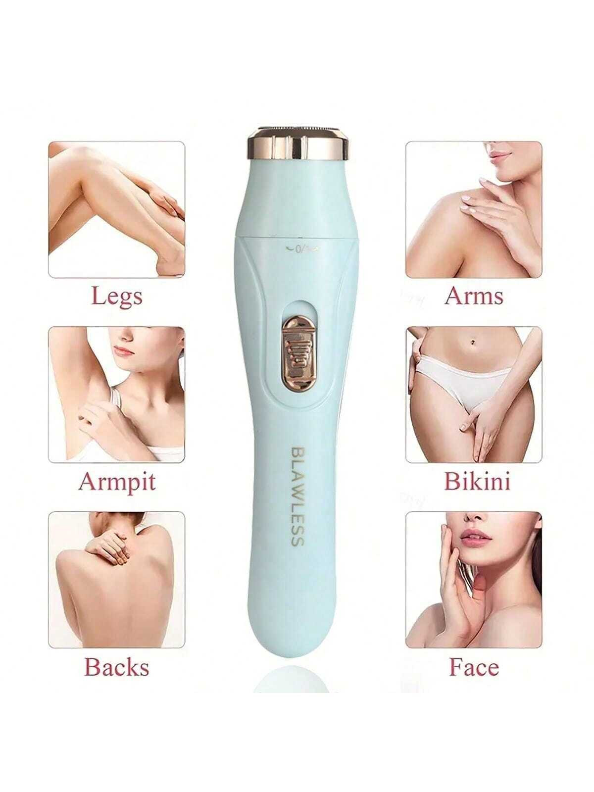 Rasoir électrique rechargeable 3-en-1 pour femmes - Tondeuse à cheveux indolore pour le visage, le nez, les sourcils, la barbe, la moustache, les bras bles portables Coffret d'entretien cadeau de vacances - 39132287