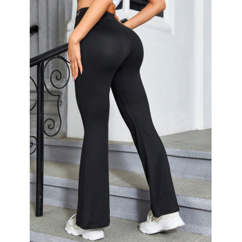 SHEIN Daily&Casual Pantalon De Sport À Lettres Évasé - 16346169