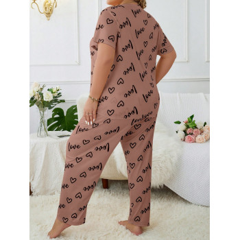 Ensemble De Pantalons De Pyjama Grande Taille Pour Femmes - 26251870