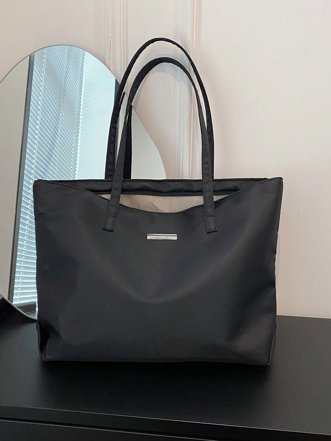 Nouveau Sac À Bandoulière Tendance Pour Femme, Sac Fourre-tout En Nylon De Grande Capacité Adapté Pour Le Shopping Quotidien, Lécole Ou Les Déplacemen s Étudiants, Le Travail, Les Affaires, Les Déplacements, Le Plein Air, Les Voyages, Les Sorties. - 15292093