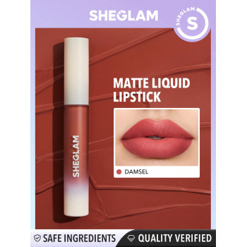 SHEGLAM Rouge À Lèvres Liquide Mat Allure - Damsel Rouge À Lèvres Longue Durée, Haute Pigmentation Nourrissant À L'huile De Tournesol Réduire Les Fines Rides Des Lèvres Soins Des Lèvres Maquillage Des Lèvres - 2369298