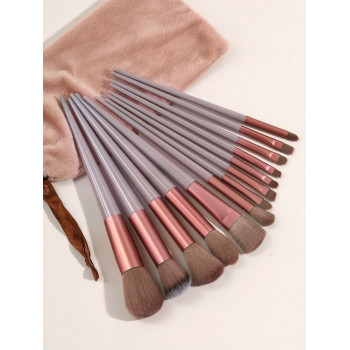 Ensemble De 15 Pinceaux De Maquillage Portables Pour Blush, Ensemble De Pinceaux De Maquillage, Ensemble De Pinceaux Cosmétiques Pour Fard À Paupières ison, Taille De Voyage, Facile À Ranger, Assorti Aux Vêtements - 31326515