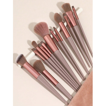 Ensemble De 15 Pinceaux De Maquillage Portables Pour Blush, Ensemble De Pinceaux De Maquillage, Ensemble De Pinceaux Cosmétiques Pour Fard À Paupières ison, Taille De Voyage, Facile À Ranger, Assorti Aux Vêtements - 31326515