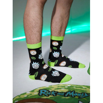 Rick and Morty X SHEIN Femme Chaussettes Figure Mode Pour Printemps - 20647695