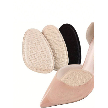 Semelles De Chaussure Pour Femmes À Demi-taille, Coussin D'avant-pied, Doux Et Antidérapant, Convient Aux Talons Hauts, Semelles D'avant-pied À Demi-taille - 32034304