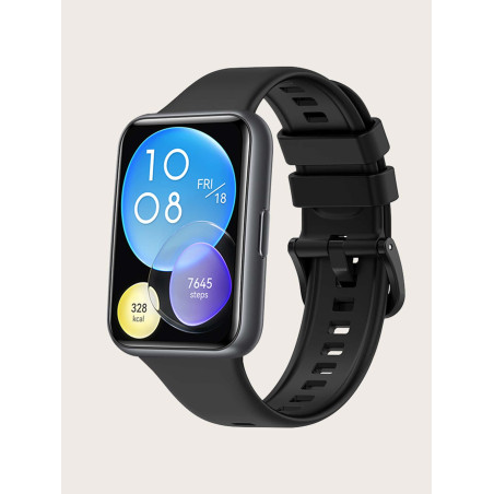 Bracelet de montre en silicone 2 compatible avec Huawei Watch Fit - 12995914