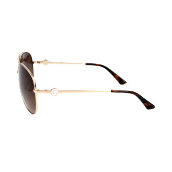 Lunettes de soleil femme - Catégorie 3 - Doré et marron foncé - Guess - 02 - 32447444