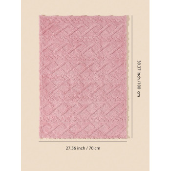 1 Pièce Couverture Pour Bébé À Motif De Diamant En Flanelle Douce Et Confortable, Toutes Saisons - 23820817