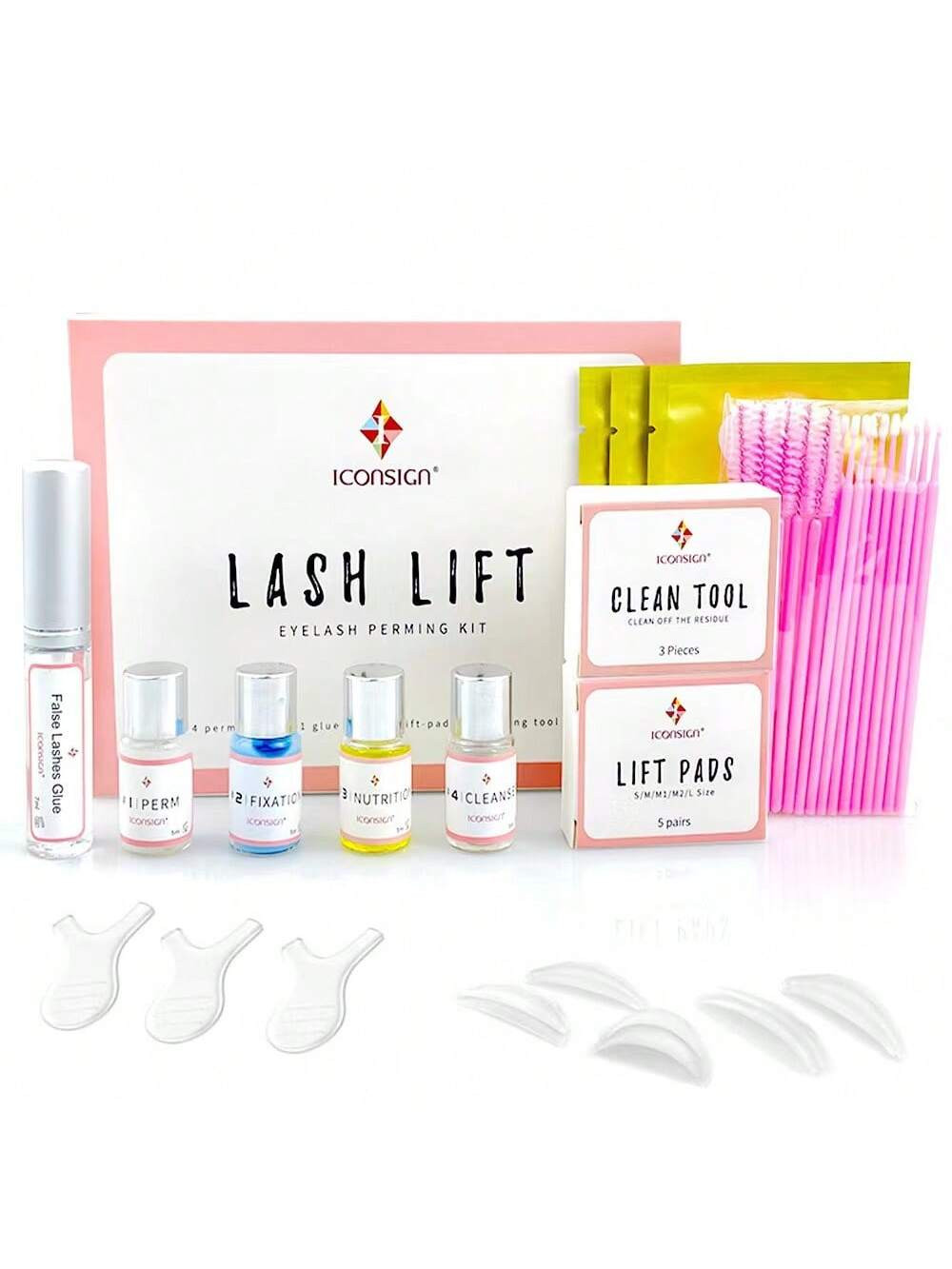 Kit De Levage De Cils, Kit De Permanente De Cils, Ensemble Professionnel De Curling De Cils Et D'extension, Version Améliorée De Colle, Extensions De  e Utilisation En Salon - 31978761