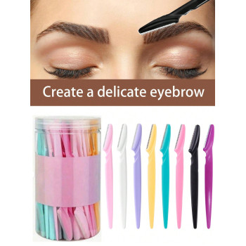 48 pièces Kit d'outils pour former les sourcils pour débutants, lames de rasoir à sourcils et outils de maquillage unisexes, kit d'épilation professionnel - 39733899