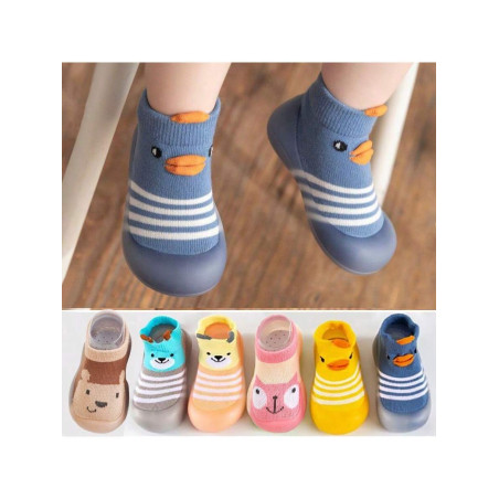 1 Paire Chaussures De Bébé Antidérapantes À Semelles Souples Avec Chaussettes, Baskets Respirantes Unisexe Pour Nourrissons Et Tout-petits, Adapté Pour Printemps & Automne Intérieur Et Extérieur - 26137148