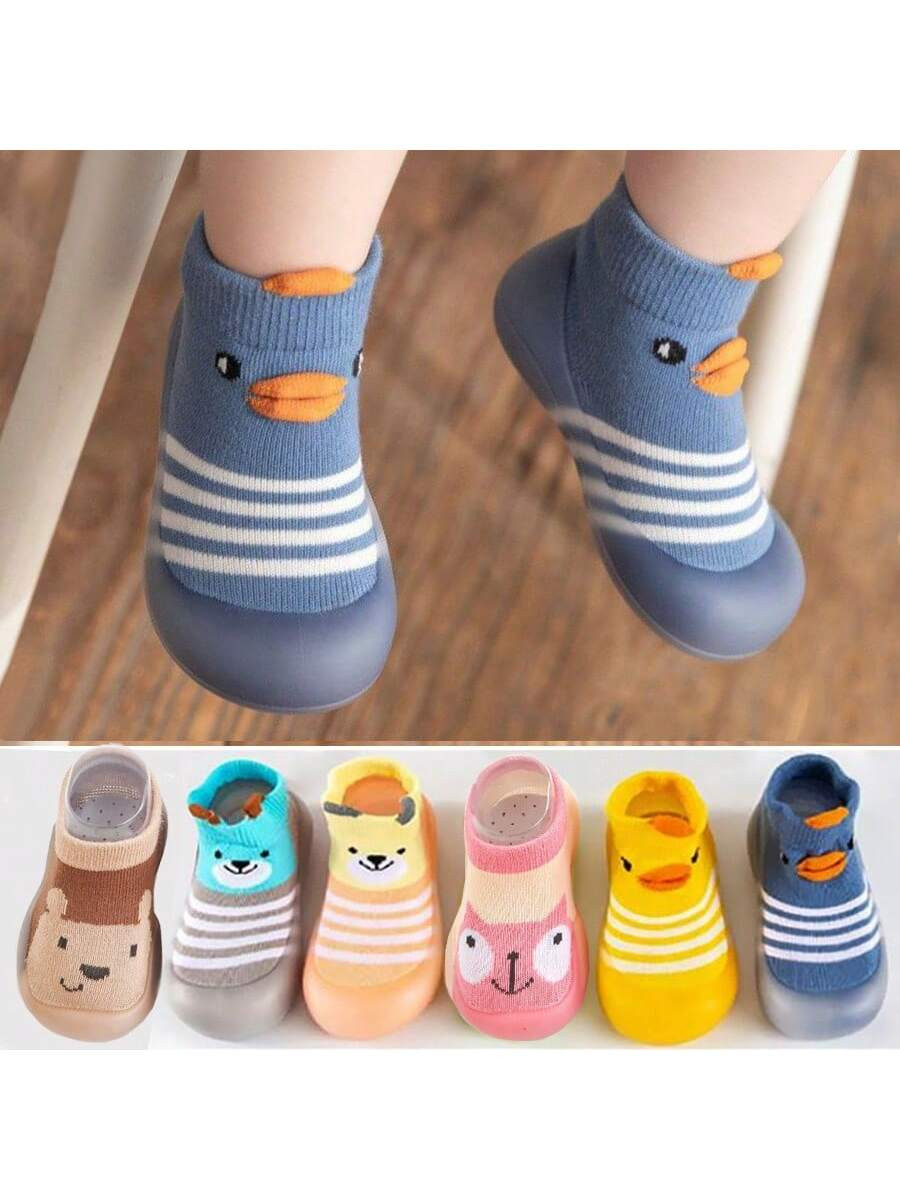 1 Paire Chaussures De Bébé Antidérapantes À Semelles Souples Avec Chaussettes, Baskets Respirantes Unisexe Pour Nourrissons Et Tout-petits, Adapté Pour Printemps & Automne Intérieur Et Extérieur - 26137148