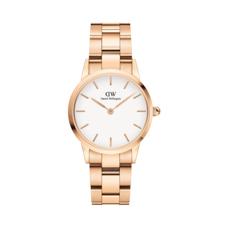 Montre en acier Iconic Link - 28 mm - Doré rose et blanc - 02 - 32700914