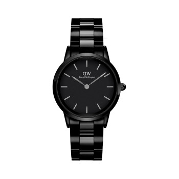 Montre à quartz en acier Iconic Link - 32 mm - Noir - 02 - 32700996