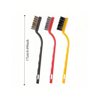 3 pièces, brosse en acier inoxydable laiton nylon, brosse de nettoyage domestique pour casseroles, brosse de lavage de vaisselle, brosse de cuisinière e cuisine, ustensiles de cuisine, ustensiles de cuisine, articles de cuisine, nettoyage, torchon de cuisine - 31112283