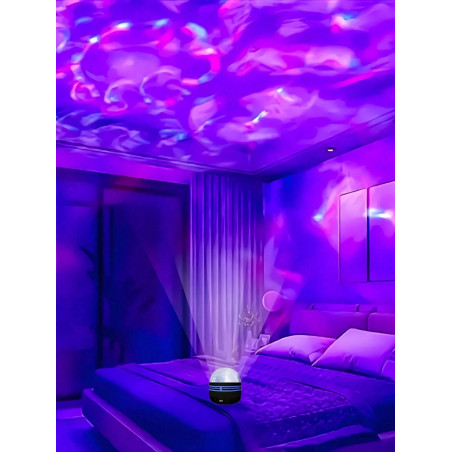 1 pièce Lumières ondulantes d'eau de rêve de ciel étoilé, lumière rotative ondulante de ciel étoilé - éclairez la chambre romantique, le plancher de d s, aux aventures de camping et aux fêtes - Un cadeau de rêve pour toutes les occasions - 37740055