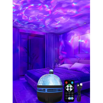 1 pièce Lumières ondulantes d'eau de rêve de ciel étoilé, lumière rotative ondulante de ciel étoilé - éclairez la chambre romantique, le plancher de d s, aux aventures de camping et aux fêtes - Un cadeau de rêve pour toutes les occasions - 37740055