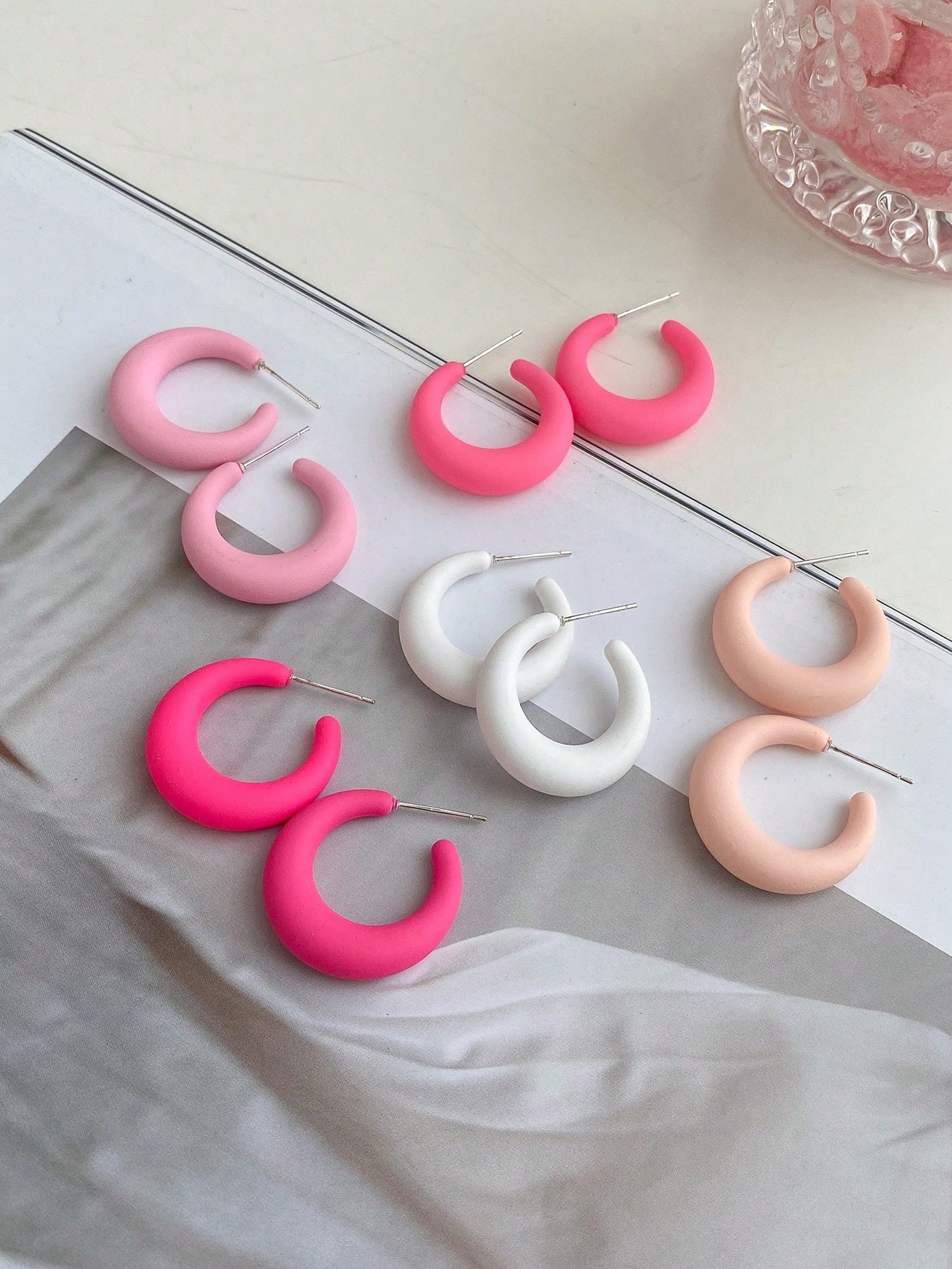 1 set de 5 paires de petites boucles d'oreilles élégantes et mignonnes exquises, adaptées pour un port quotidien pour les femmes - 35278825