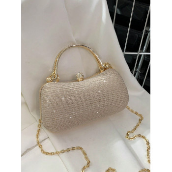 Nouveau sac à main de soirée de luxe à la mode pour dames, décoré de strass brillants, sac à l'épaule/sac bandoulière pour soirée et événement, cadeau pour rendez-vous - 40148595