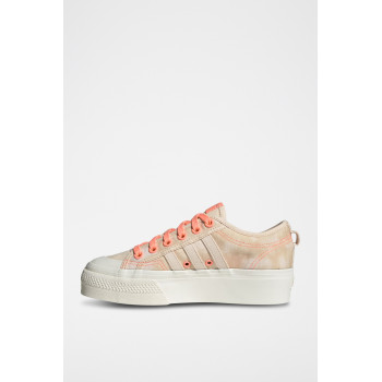 Sneakers plateformes Nizza Platform W - Blanc et saumon - 02 - 32664811