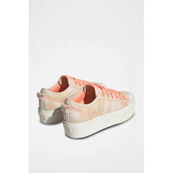 Sneakers plateformes Nizza Platform W - Blanc et saumon - 02 - 32664811