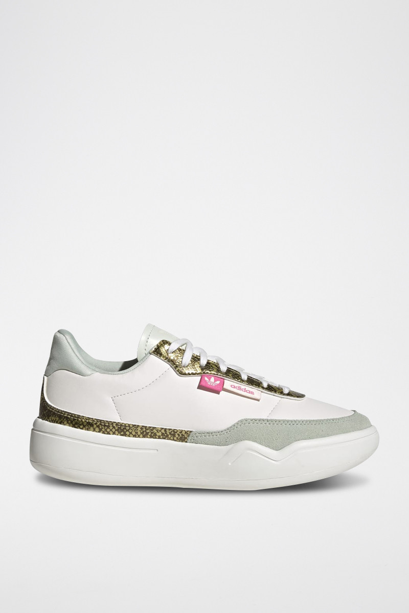 Sneakers en cuir Her Court - Blanc et gris clair - 02 - 32664894