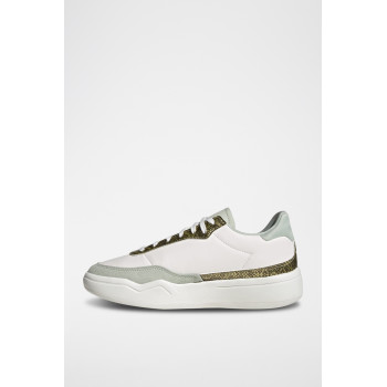 Sneakers en cuir Her Court - Blanc et gris clair - 02 - 32664894