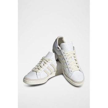 Sneakers en cuir National Tennis OG - Blanc et ciel - 02 - 32665052