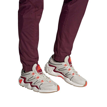 Sneakers en cuir FYW S-97 - Blanc et bordeaux - 02 - 32665106