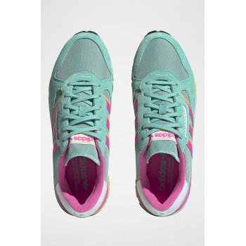 Chaussures de running en nubuck Treziod 2 - Turquoise et fuchsia - 02 - 32665291