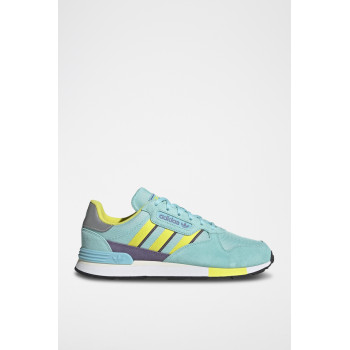 Chaussures de running en nubuck Treziod 2 - Turquoise et jaune - 02 - 32665394