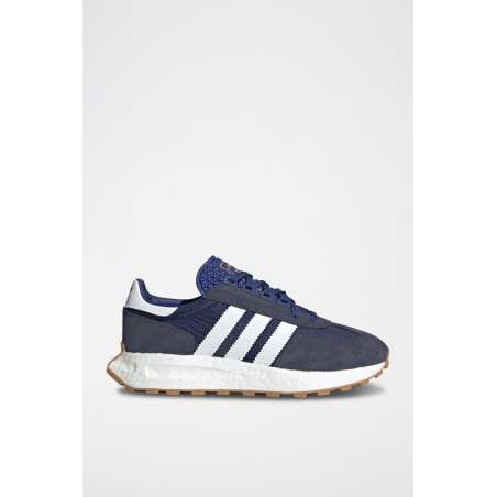 Sneakers en nubuck Retropy E5 - Bleu marine - 02 - 32665423