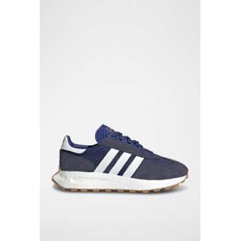 Sneakers en nubuck Retropy E5 - Bleu marine - 02 - 32665423