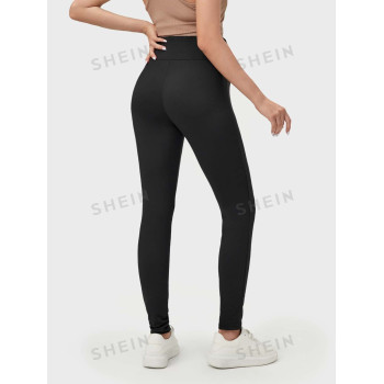 SHEIN BASICS Legging de grossesse taille haute unicolore - 10249399