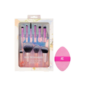 Sets de 10 mini pinceaux & éponge 2-en-1 - Teint & yeux - 03 - 32755971