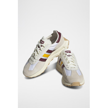 Sneakers en cuir Retropy E5 - Gris clair et blanc - 02 - 32664911