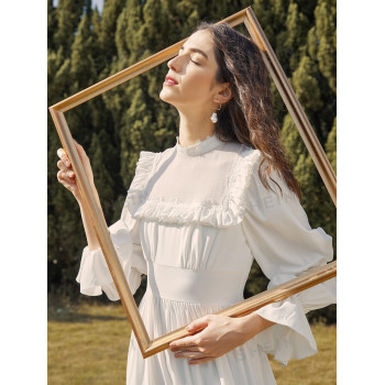 SHEIN Mulvari Robe à volants avec manches - 1802085